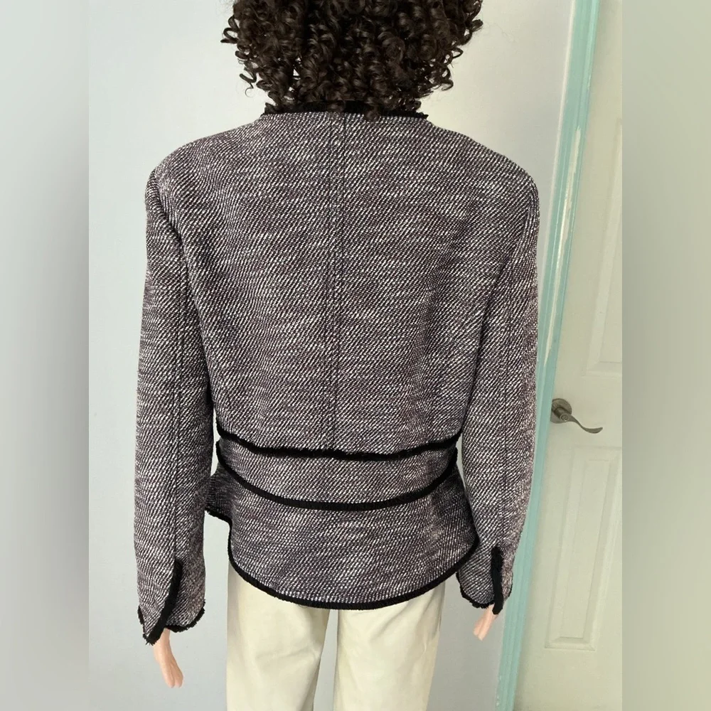 Banana Republic Black and Gray Blazer Sz 12